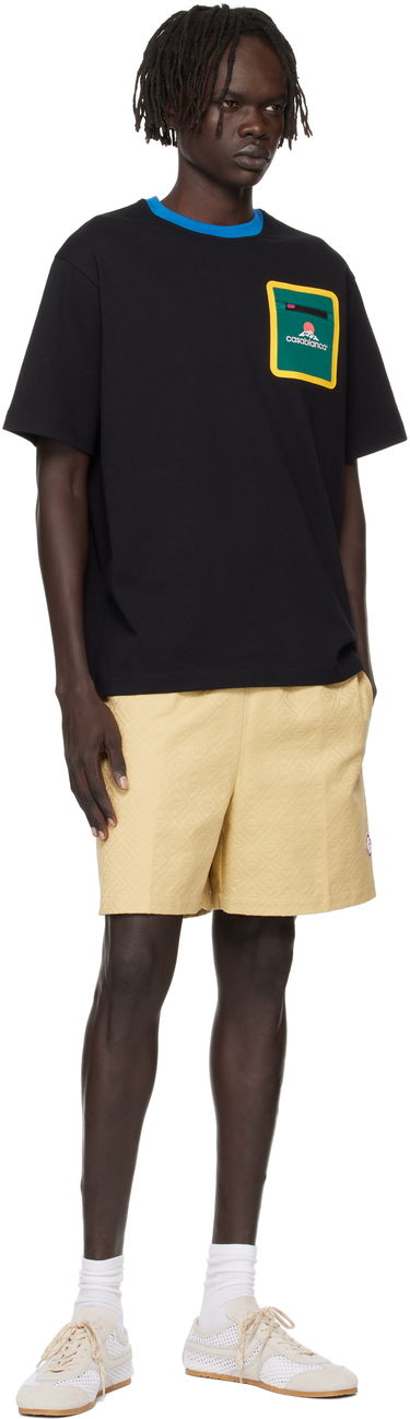 Shorts Casablanca Casablanca Monogram Jacquard Shorts Gul | MPF25-TR-287-01, 3