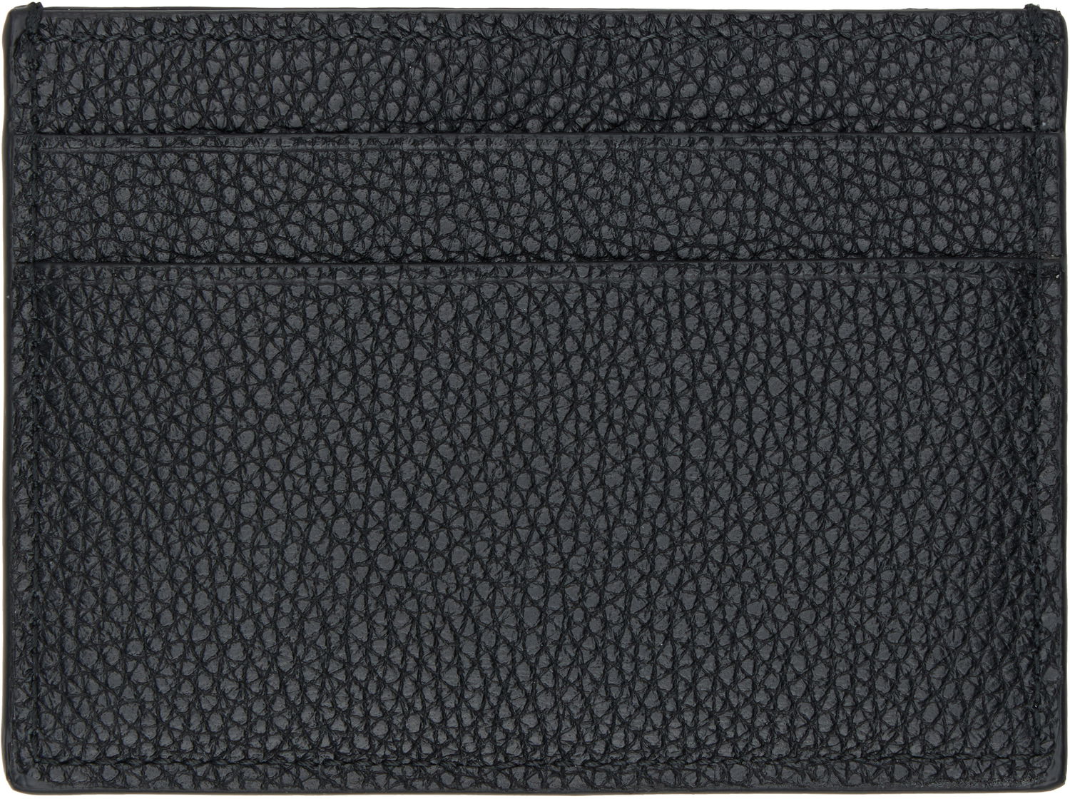 Tegnebog Balenciaga Textured Leather Card Holder Sort | 806637 2ABDD, 1