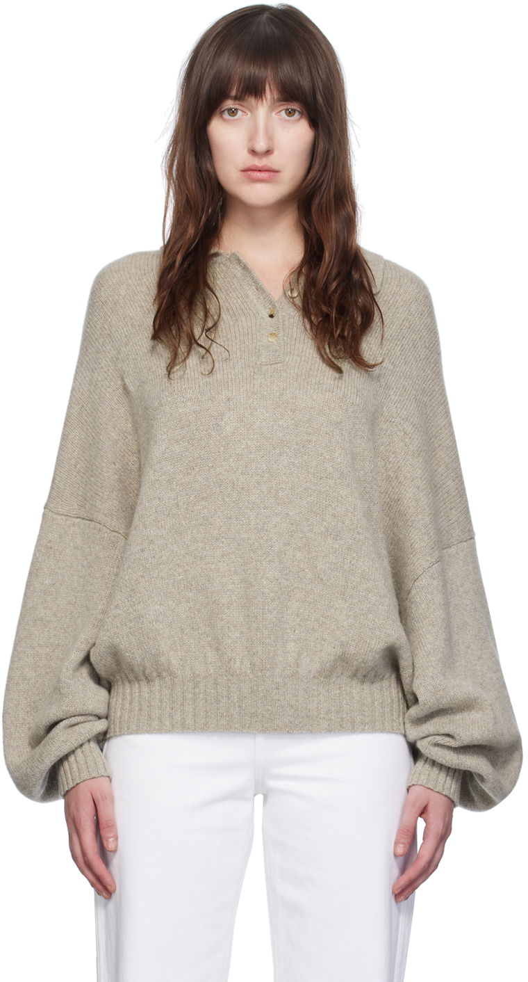 Sweater Khaite The Rene Sweater Beige | 9615615