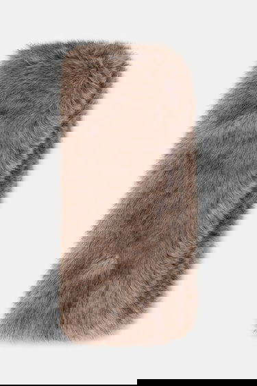 Tørklæde STAND STUDIO Lone Patterned Faux Fur Scarf Brun | 66566.9397, 1