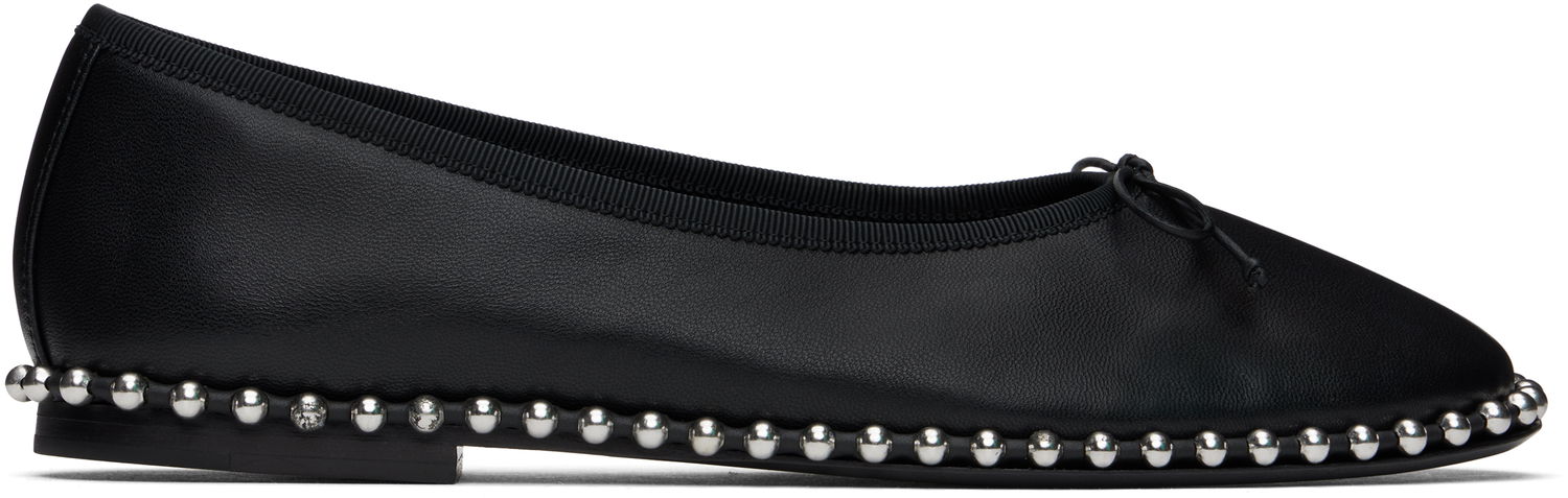 Skopleje Alexander Wang Alexander Wang Lina Ballchain Ballerina Flats Sort | 30125F047, 0