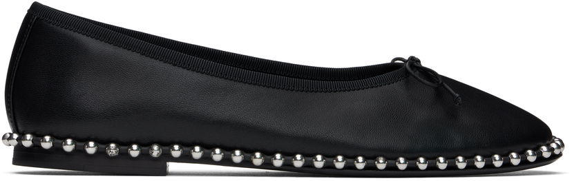 Skopleje Alexander Wang Alexander Wang Lina Ballchain Ballerina Flats Sort | 30125F047