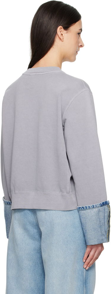 Sweater Moschino Moschino Jeans Denim Detail Sweatshirt Grå | 251K11709, 2