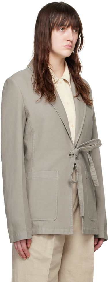 Jakke TOTEME Tie-Front Blazer Grøn | 243-WRZ0042-FB0189, 1