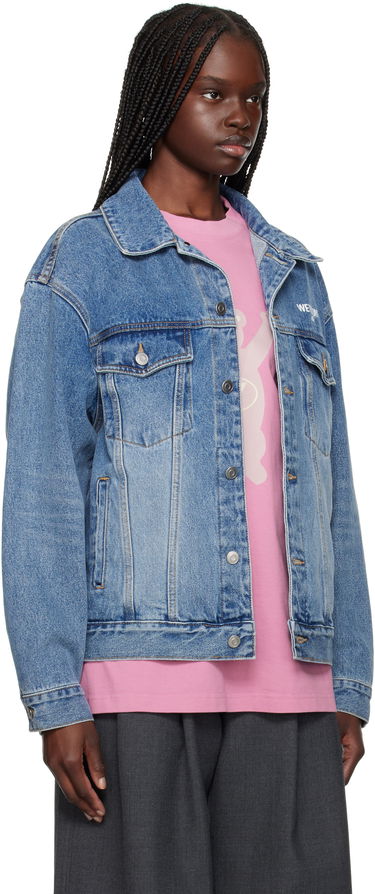 Jakke We11done We11done Faded Denim Jacket Blå | WD-DJ1-23-913-U-BL, 4