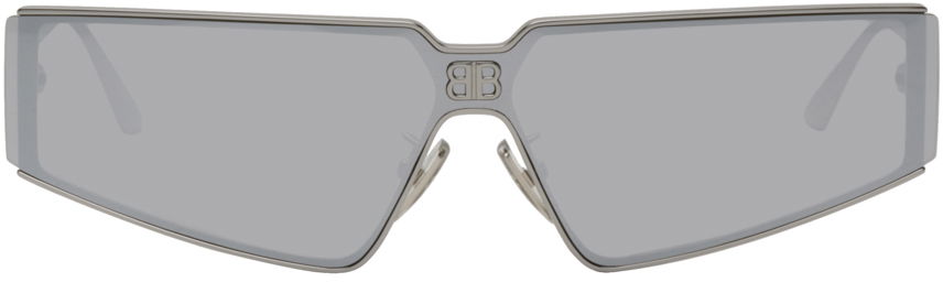 Solbriller Balenciaga Shield 2.0 Sunglasses Metalisk | BB0192S-004, 0