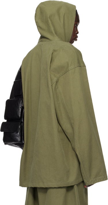 Sweatshirt Balenciaga Balenciaga Hooded Zip-Up Jacket Grøn | 808823TRP103420, 2