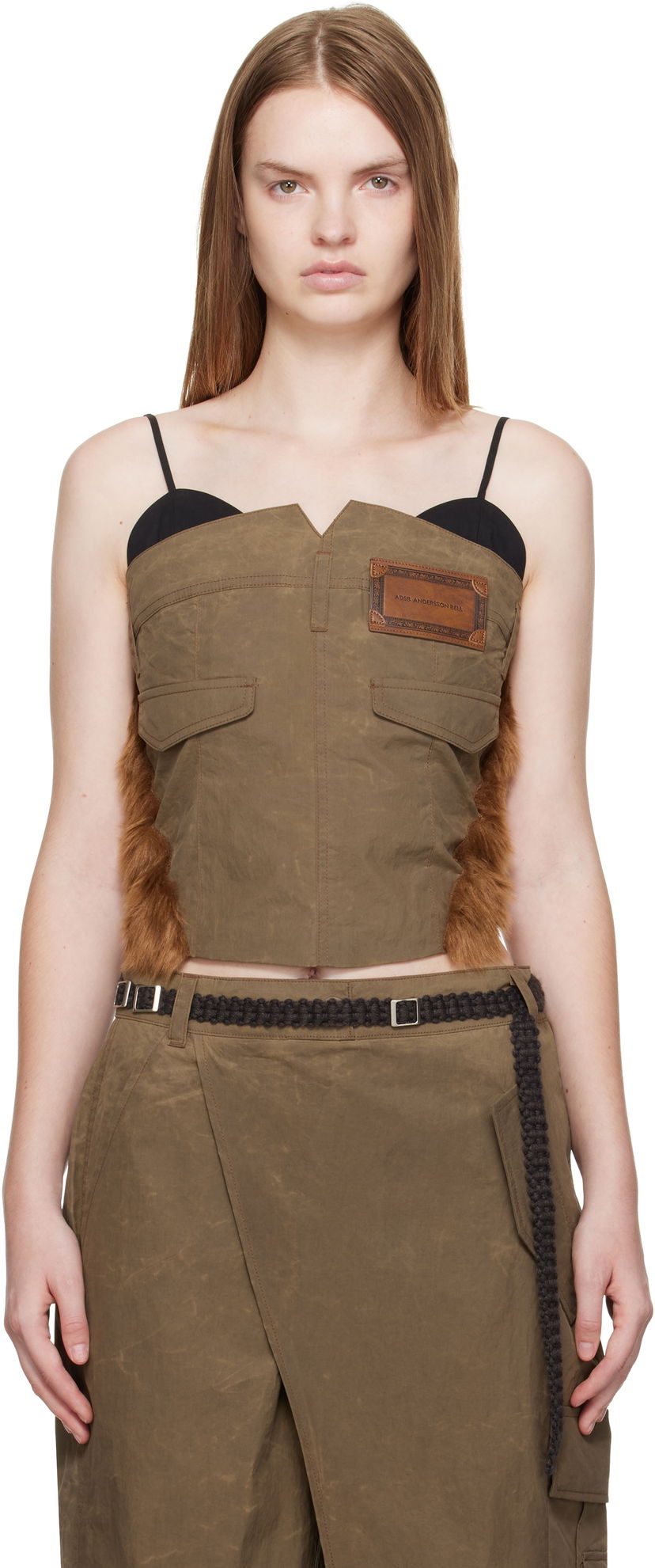Tanktop Andersson Bell Andersson Bell Trouser Custom Bustier Top Brun | atb1354w