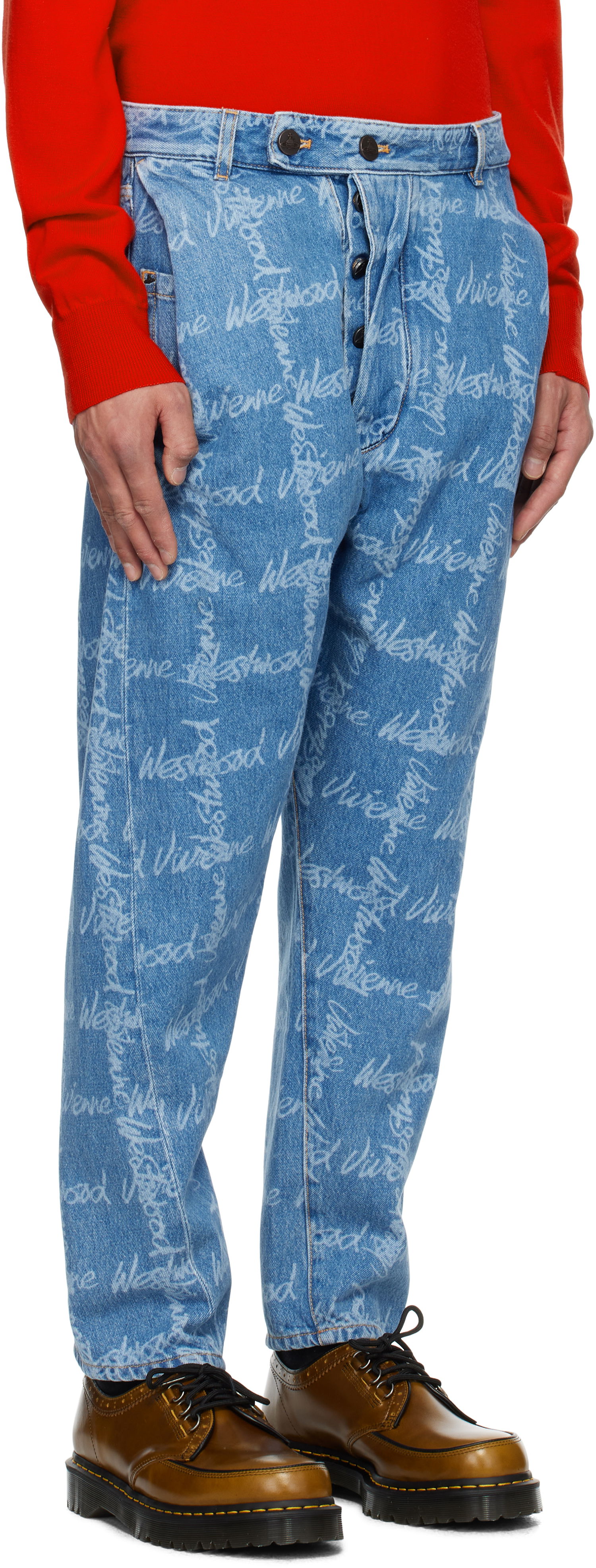Jeans Vivienne Westwood Vivienne Westwood Drunken Print Jeans Blå | 3902000X-W014I-, 1