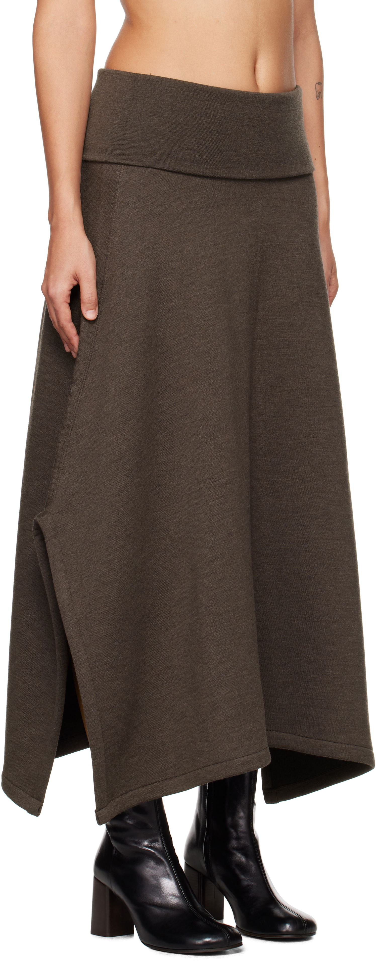 Nederdel LEMAIRE Lemaire Vented Midi Skirt Brun | SK1038 LJ1020, 1