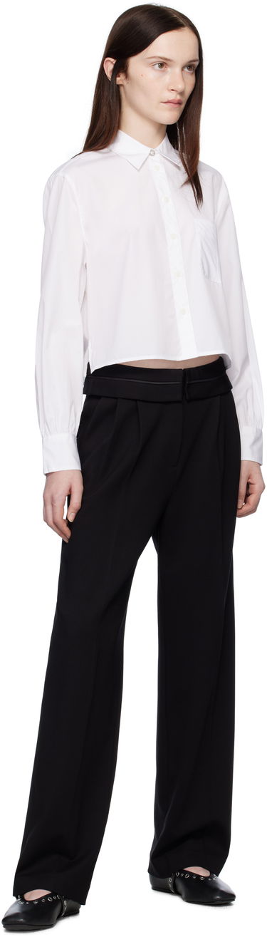 Skjorte rag & bone Rag & Bone Maxine Jewel Cropped Shirt Hvid | WAW24HA031CU31, 3