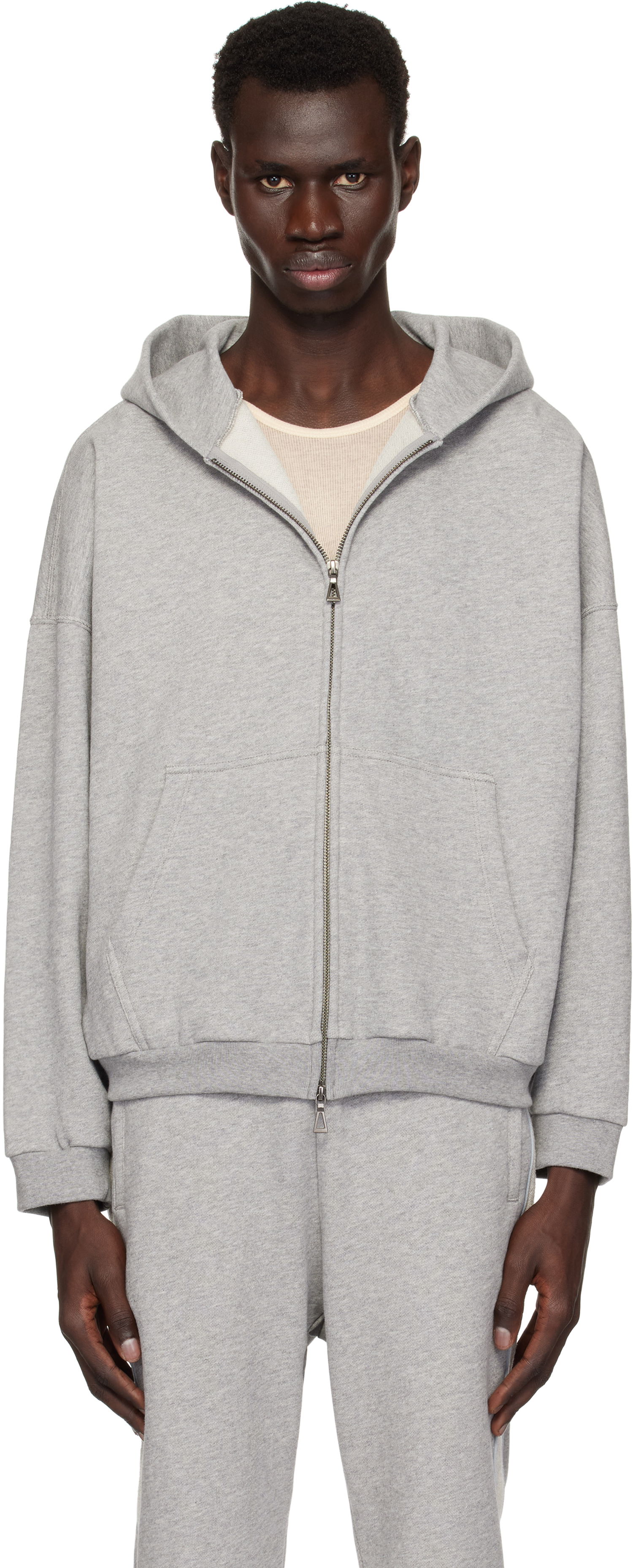 Sweatshirt John Elliott John Elliott Frances Full Zip Hoodie Grå | B290B43541U, 0