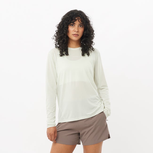 T-shirt Salomon Shakeout Core Long Sleeve T-Shirt Hvid | LC2476800