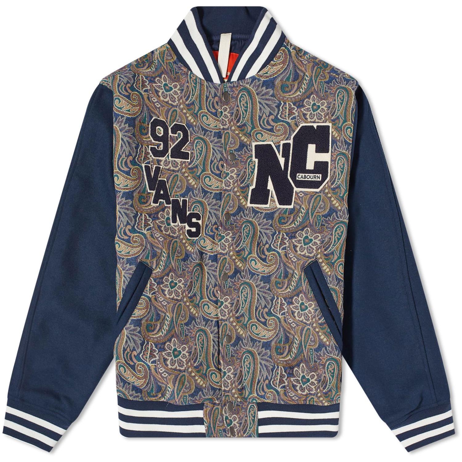 Jakke Vans Vault X Nigel Cabourn Letterman Multi Grå | VN0A7SRQ4481, 0