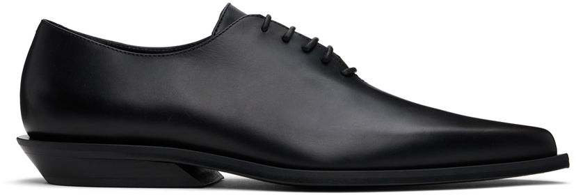 Tilbehør Ann Demeulemeester Ann Demeulemeester Mika Pointy Micro Heel Oxfords Sort | 2402-M-F06-LT131-099