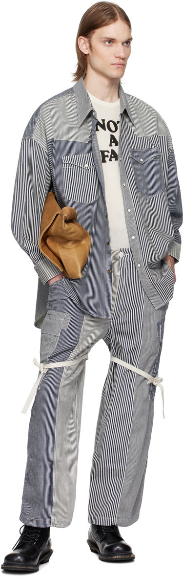 Skjorte R13 R13 Oversized Cowboy Shirt Blå | R13MD028-D212A, 3