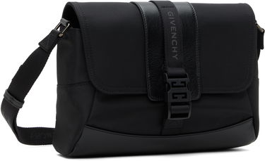 Skuldertaske Givenchy Technical Canvas and Leather Small G-Trail Messenger Bag Sort | BKU052K1X0001, 1