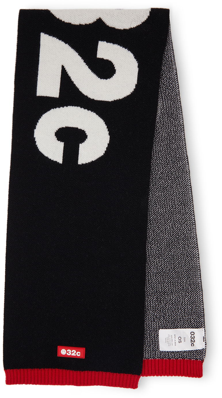 Tørklæde 032C Exclusive Knit Scarf Sort | SP21-A-4000 KNIT