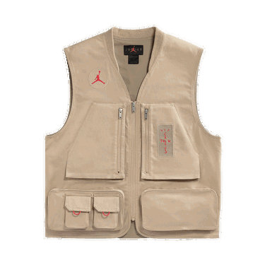 Vest Cactus Jack by Travis Scott Jordan x Utility Vest Beige | CW3169 201, 0
