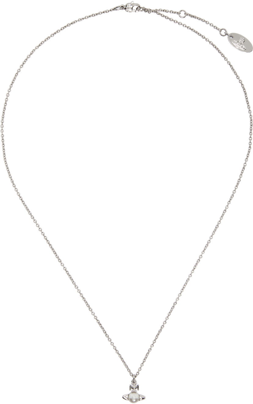 Halskæde Vivienne Westwood Balbina Pearl Pendant Necklace Metalisk | 63020323-02P118-CN