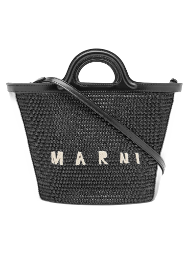 Håndtaske Marni Small Tropcialia Logo Bag Sort | BMMP0068Q0-P3860-00N99
