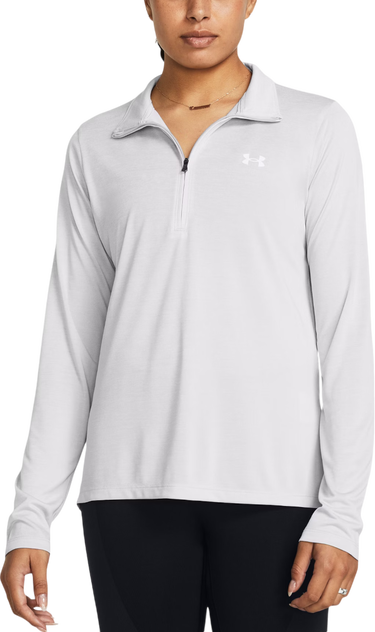 T-shirt Under Armour Long Sleeve Quarter-Zip Tech Twist Performance Top Hvid | 1384225-014, 0
