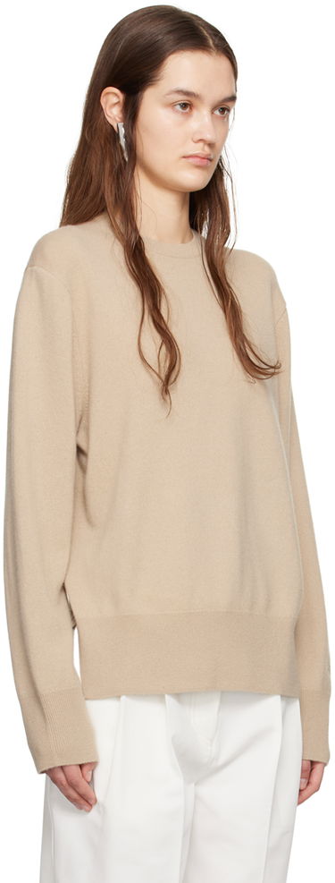 Sweater TOTEME Crewneck Relaxed-Fit Sweater Beige | 242-WRT1734-YA0016, 1
