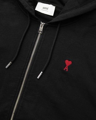 Sweatshirt AMI AMI Paris Classic Ami De Coeur Zip Hoodie 3XL Sort | BFUSW435.730-001, 1