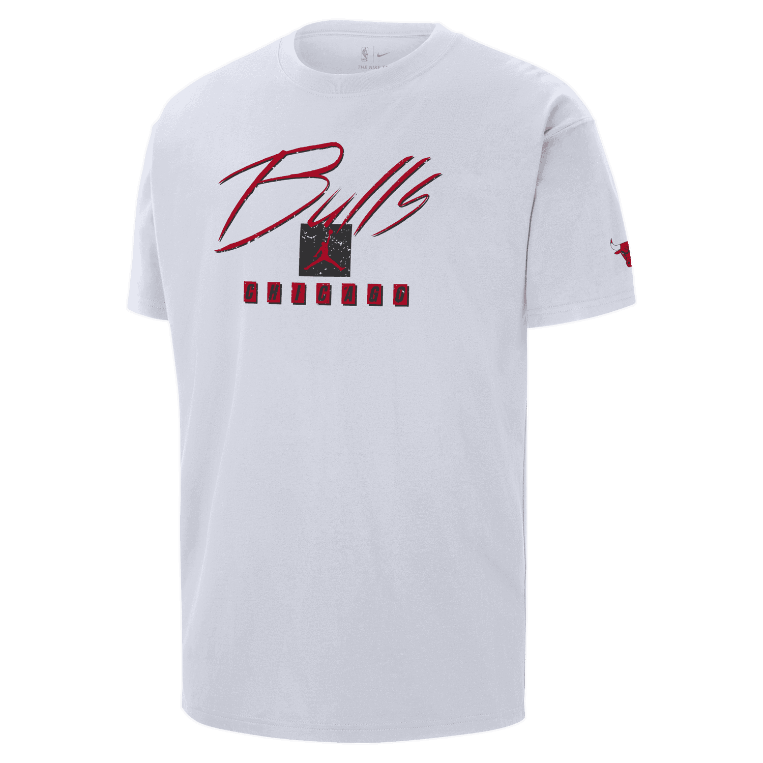T-shirt Jordan Chicago Bulls Courtside Statement Edition NBA Max90 T-Shirt Hvid | FN1057-100, 0