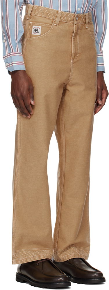 Cargo bukser Bode Bode Embroidered Knolly Brook Trousers Beige | MRS25BT020, 1