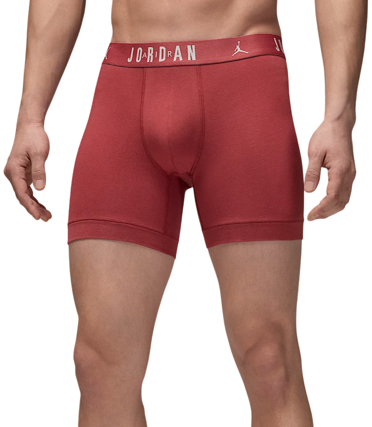 Boksere Jordan Jordan Flight Cotton Core 3-Pack Boxer Shorts Rød | jm0622-x69