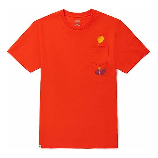 T-shirt Vans Short Sleeve T-Shirt With Pocket Rød | VN0A5F2E9D2, 0