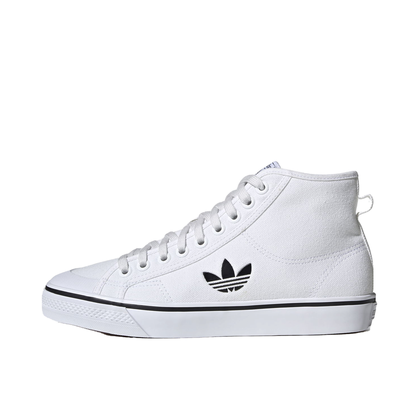 Sneakers og sko adidas Originals Nizza Hi Cloud White Black Hvid | FW8351