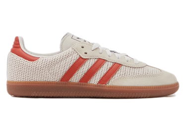 Sneakers og sko adidas Originals Samba OG Crystal White Preloved Red Hvid | IG1380, 0