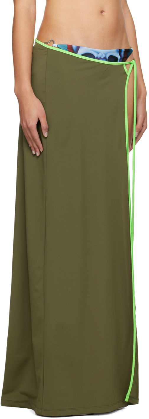 Nederdel Ottolinger Ottolinger Wrap Maxi Skirt Grøn | 501003, 1