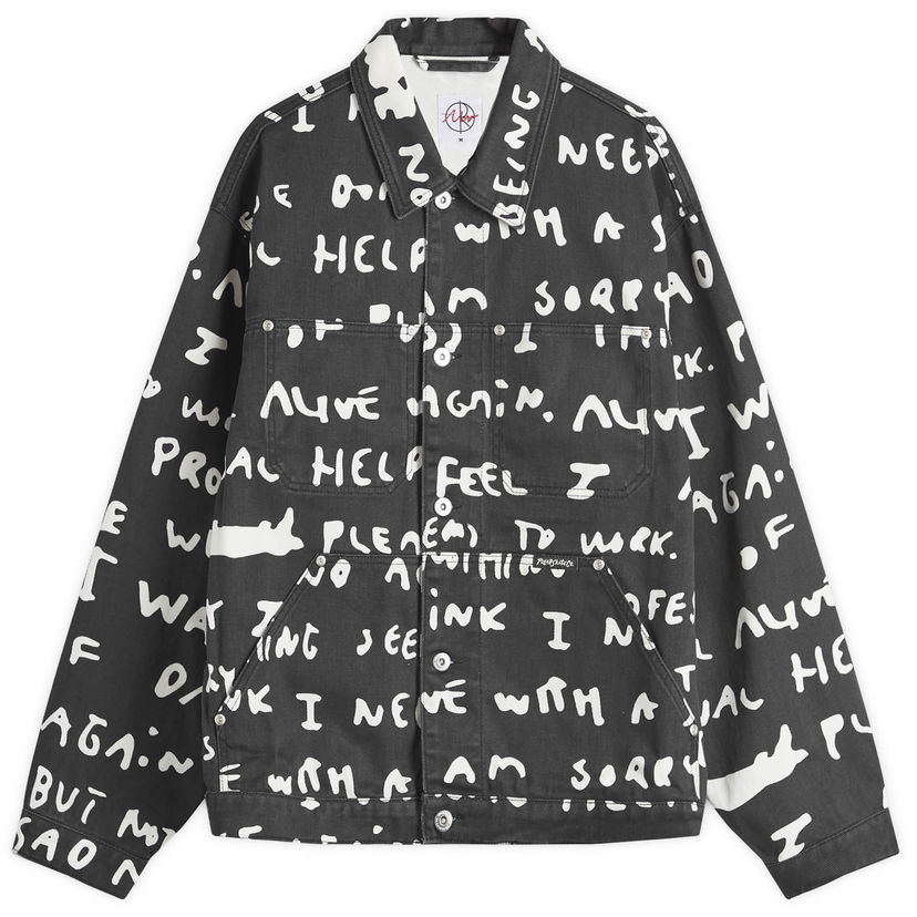 Jakke Polar Skate Co. Sad Notes Patrik Jacket Sort | PSC-F24-14