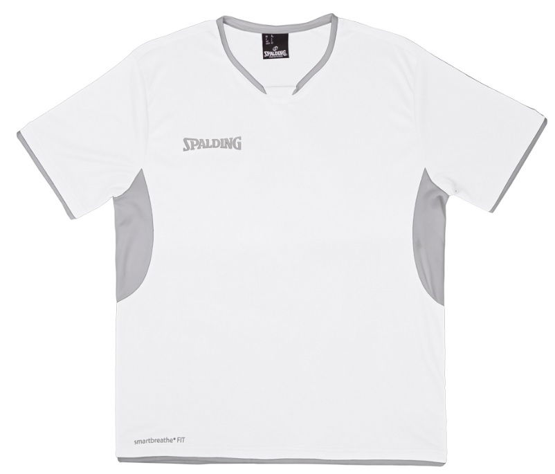 Jersey Spalding Shooting Shirt smartbreathe® FIT Hvid | 40221409-whitesilvergrey, 0
