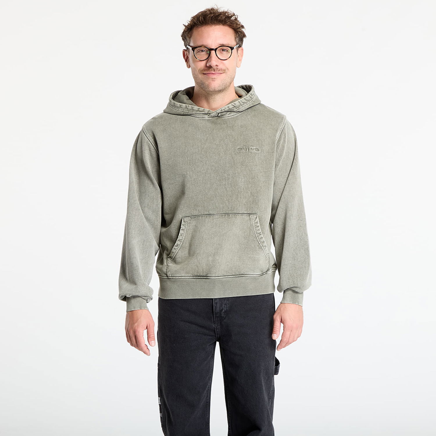 Sweatshirt DAILY PAPER Daily Paper Dias Washed Hoodie Grøn | 2522036, 0
