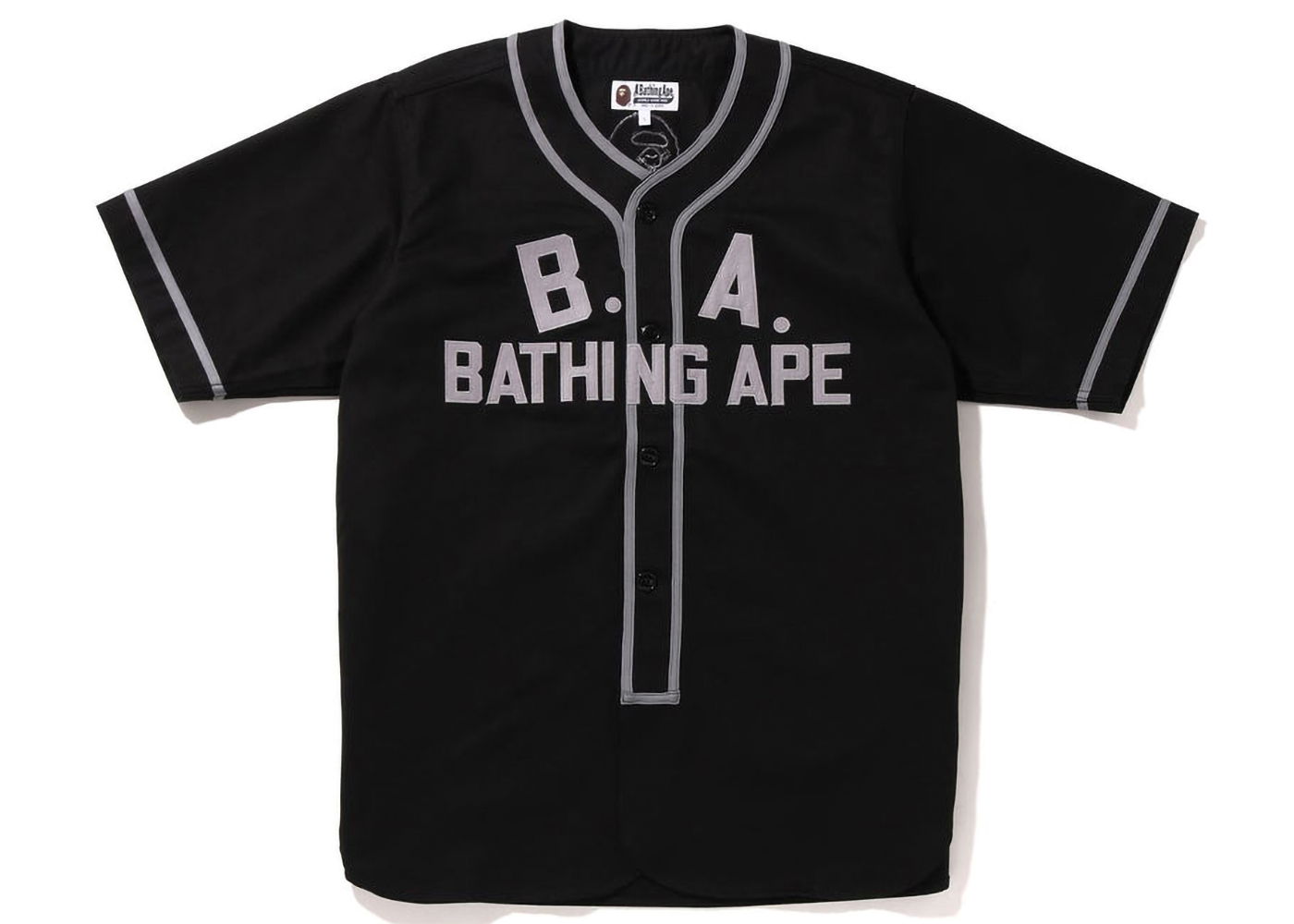 Skjorte BAPE Baseball Shirt Sort | 1I30-132-004, 0