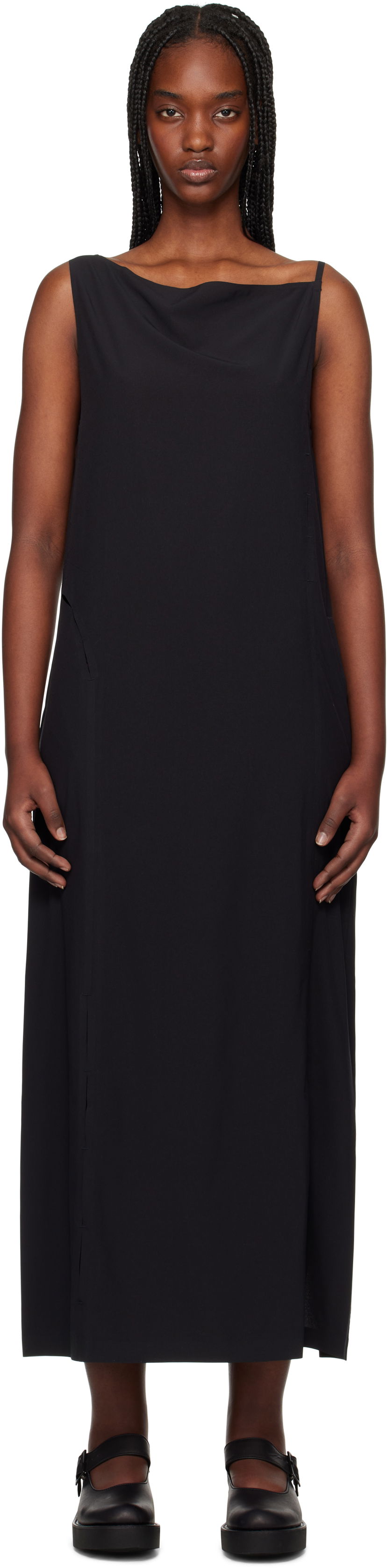 Kjole Y-3 Y-3 Slit Maxi Dress Sort | JD1474