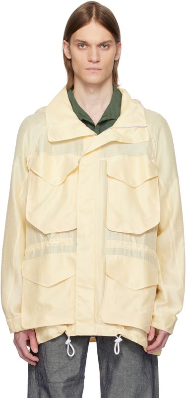 Vindjakke Ranra RANRA Explorer Silk Ripstop Long Hoodie Jacket Gul | AMSS25OW01516, 0