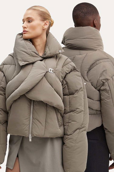 Puffer jakke HELIOT EMIL Oversized Puffer Jacket Grøn | HE.W.02.073.P03.DG23, 0