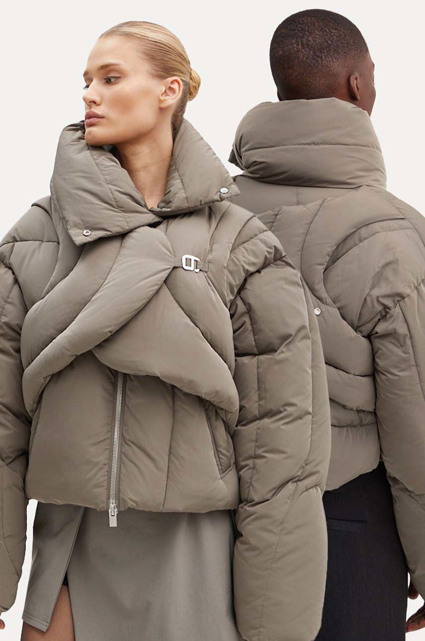 Puffer jakke HELIOT EMIL Oversized Puffer Jacket Grøn | HE.W.02.073.P03.DG23