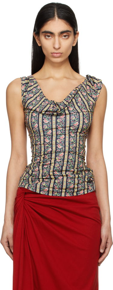 Tanktop Vivienne Westwood Vivienne Westwood Ginnie Floral Jersey Sleeveless Top Sort | 16030007-J008A-, 0