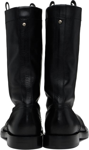 Regnfrakke Ann Demeulemeester Ann Demeulemeester Bente Leather Boots Sort | 2510-M-C32-LT157-099, 1