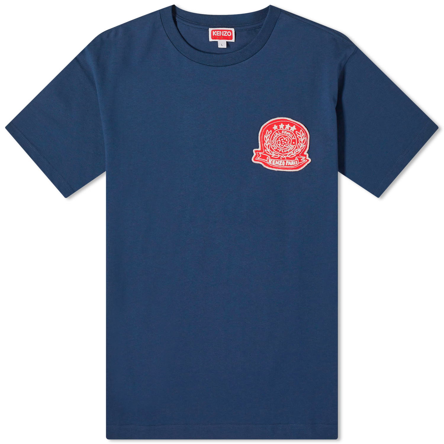 T-shirt KENZO Drawn Varsity Tee Mørkeblå | FE55TS2704SY-77, 0