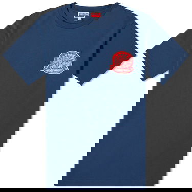 T-shirt KENZO Drawn Varsity Tee Mørkeblå | FE55TS2704SY-77, 0