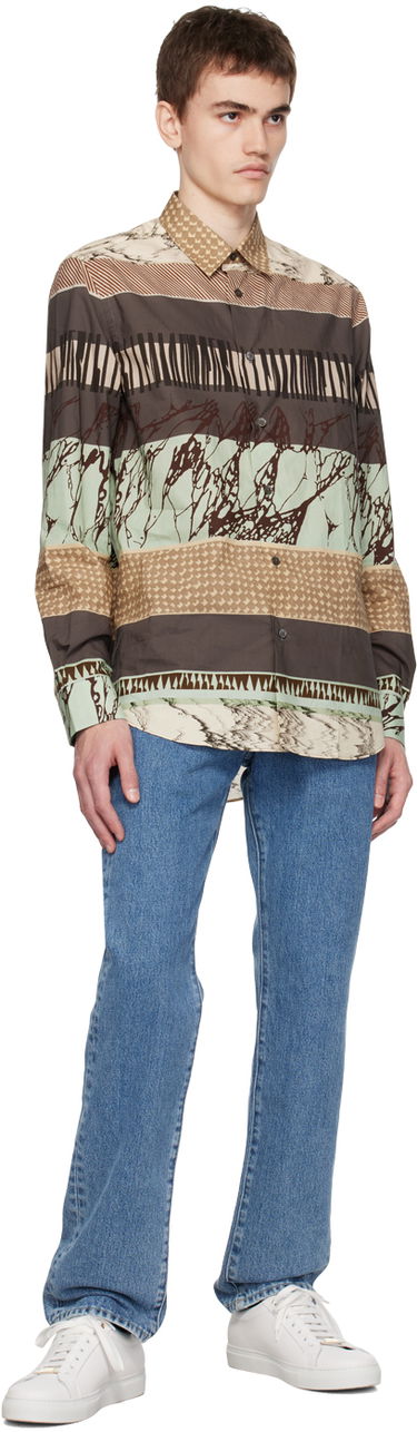 Skjorte Paul Smith Paul Smith Printed Shirt Brun | M1R-901U-L02073, 3