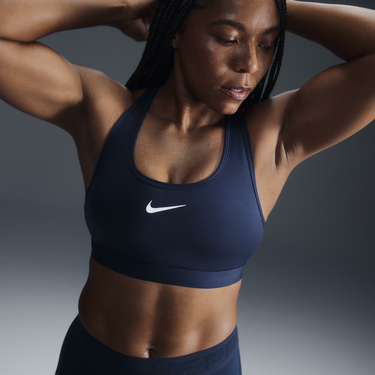 Bh Nike Swoosh Sports Bra Mørkeblå | DX6821-478, 1