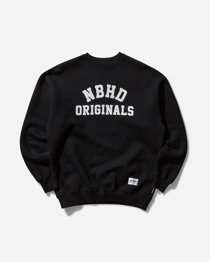 Sweatshirt Neighborhood Crewneck Sweatshirt NBHD Originals Sort | 242UWNH-CSM01 BK